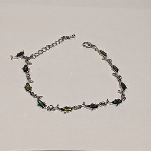 Retro'90s dolphin anklet